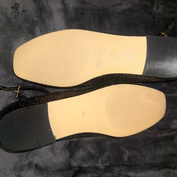 GUESS Women's Black Sequin Ballet Flats - Picture 6 of 6